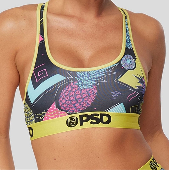 🤩PSD 90's Cheap Pineapple Sports Bra - Picture 10 of 16